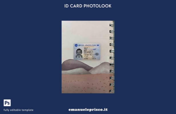 modello FRONTALE photolook ID Kirghizistan stile verificato